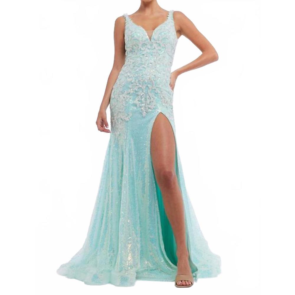 NEW VIENNA PROM mermaid dress in mint